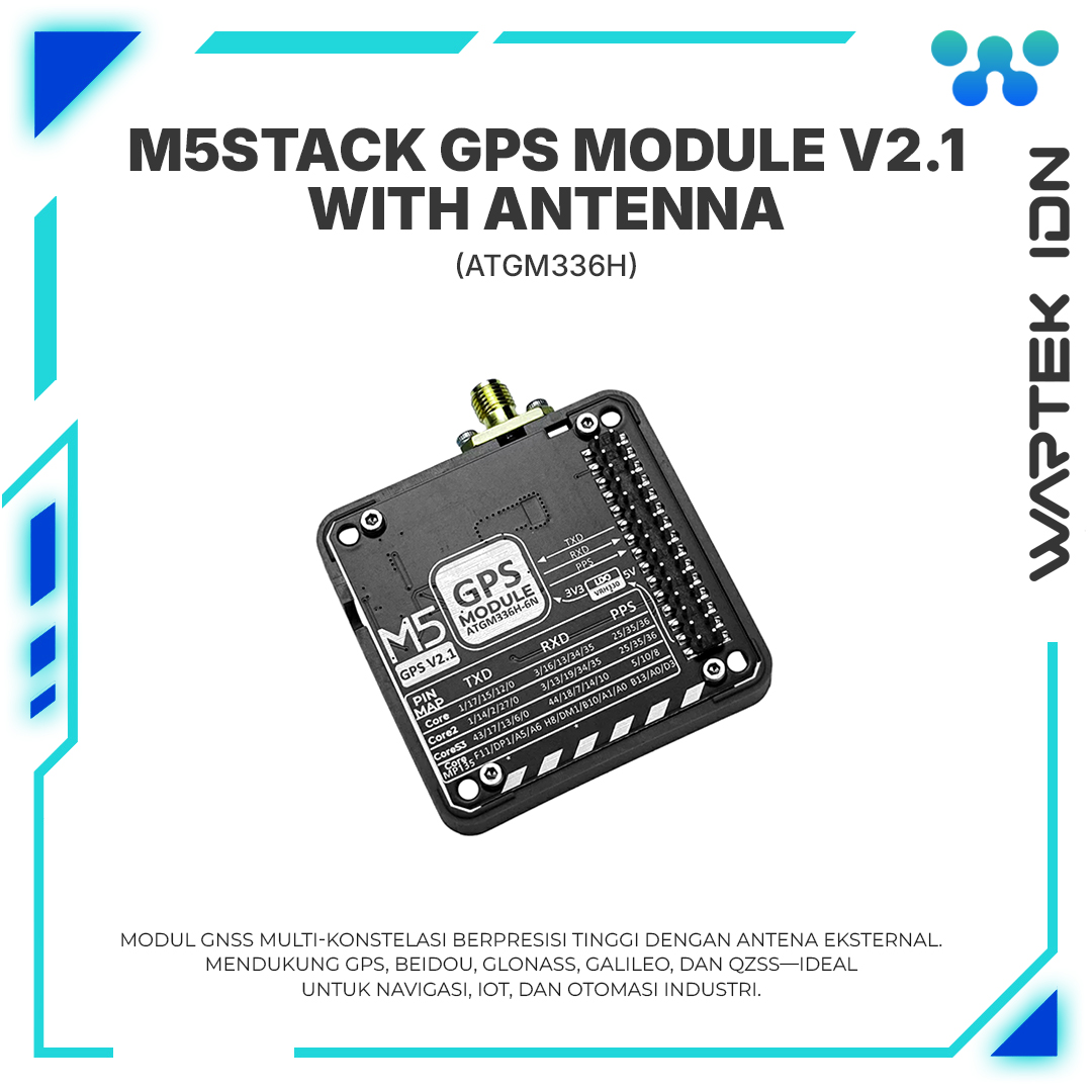 M5Stack GPS Module v2.1 with Antenna (ATGM336H)
